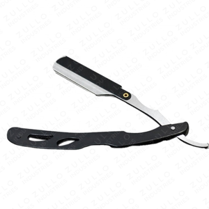 Premium Wooden Leaf Straight Razor Stainless Steel Foldable <b>Barber</b> Shaving Tool Custom Logo OEM Private Label for Men - Product Image 2