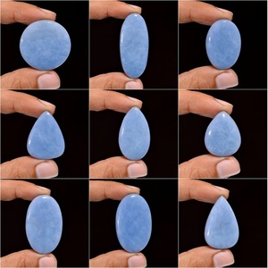 Natural Angelite Crystal Cabochons Hand Polished Light Blue Gemstone Jewelry Making Rings Pendants Earrings Healing Stone - Product Image 6