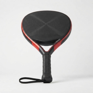 Raquette de padel d'entraînement en fibre de carbone et graphite, légère, noyau en EVA, cadre durable, face texturée, poignée ergonomique, équilibrée - Product Image 2