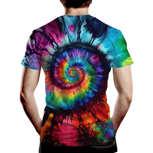 T-shirt homme en polyester uni pour sublimation, t-shirt homme décontracté doux pour sublimation - Product Image 1