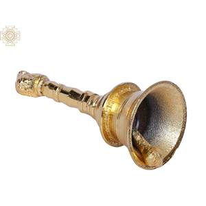 Hecho a mano 4 pulgadas pequeña latón Nandi escultura campana único indio decoración del hogar artículo - Product Image 4