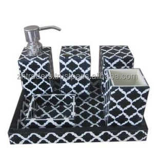 ชุดห้องน้ำเคลือบลายศิลปะ 6 ชิ้น ดีไซน์สั่งทำพิเศษ สไตล์โมเดิร์น ปรับแต่งสีและขนาดได้ สำหรับบ้านและโรงแรม - Product Image 2