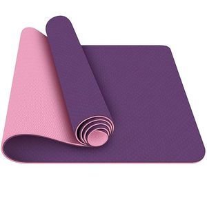 Esterilla de Yoga de TPE de 4 mm, Ligera, Antideslizante, para Entrenamiento Físico, con Superficie Acolchada Flexible para Pilates y Yoga - Product Image 2