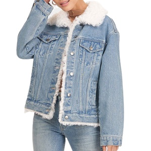 Veste en jean délavé à la pierre de qualité supérieure pour hommes et femmes avec broderie de perles partout Logo personnalisé Veste en jean vierge pour femmes - Product Image 1