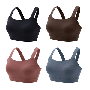 Soutien-gorge de sport pour femme, col carré, dos croisé, soutien moyen, coussinets fixes, soutien-gorge de yoga, Spandex Nylon, personnalisable OEM ODM, vêtements de sport - Product Image 5