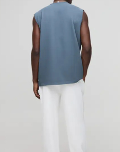 Sleeveless T-<b>Shirts</b> Sports Dry Fitness Men's Basic Sleeveless T-<b>Shirt</b> Custom Logo Unisex Wear 230G Solid Colors Cotton <b>Shirts</b> - Product Image 6