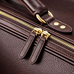 Sacs pour ordinateur portable en cuir légers, design personnalisé avec plusieurs poches, sacs pour ordinateur portable en cuir de couleur unie - Product Image 3