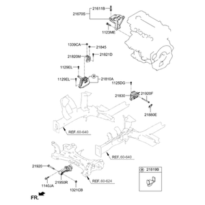 ยางรองแท่นเครื่องใหม่สำหรับ Elantra รุ่น 21810F2100 - Product Image 2
