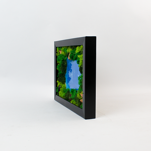 Forest Aqua <b>Frame</b>: 3D Preserved Moss & Resin Water Art Wall Decor | Zero Maintenance Nature Inspired Handcrafted Gift - Product Image 4