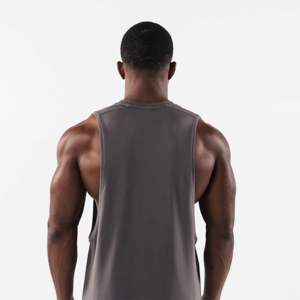 Camisetas sin mangas personalizadas con color y logotipo para hombre, para usar en todas las estaciones, de tela de algodón transpirable, antiencogimiento, para deporte. - Product Image 5