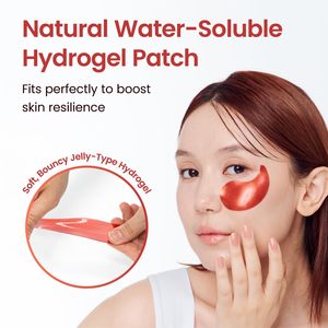 แผ่นมาส์กใต้ตา YADAH Red Eye Patch 60 คู่ แผ่นไฮโดรเจลใต้ตาผสมทับทิมและโสมเพื่อความชุ่มชื้น ลดอาการบวม - Product Image 6