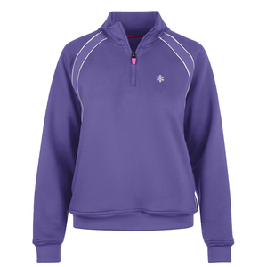 Women's Custom Made Scrub Jacket Half Zip <b>Mock</b> <b>Neck</b> Sweatshirt Wholesale B2B Medical Uniform Ribbed Cuffs Pullover Scrub Jackets - Product Image 6