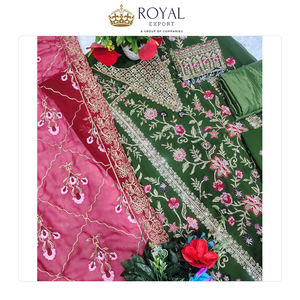 ลดราคาพิเศษสำหรับชุดเสื้อผ้าปากีสถานสวยงาม ชุดสัลวาร์ปักลายดีไซน์ใหม่จากผ้าจอร์เจตต์สำหรับผู้หญิงในราคาประหยัด - Product Image 5