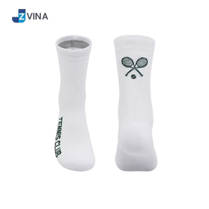 Calcetines Deportivos Personalizados con Logotipo para Hombre, Tejido Jacquard, Mezcla de Spandex/Poliéster/Algodón, Transpirables y de Secado Rápido para Deportes de Verano y Tenis - Product Image 2