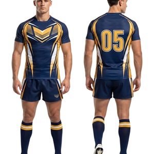 Tenues de rugby pour hommes et femmes, offrant une tissu respirant haute performance, une coupe courte et flexible, une construction durable, personnalisables pour les équipes - Product Image 2