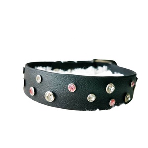 Handmade Premium Quality Fancy Leather Luxury <b>Dog</b> <b>Collar</b> With Crystal Stud Wholesale Manufacturer All Sizes & Colors Available - Product Image 1