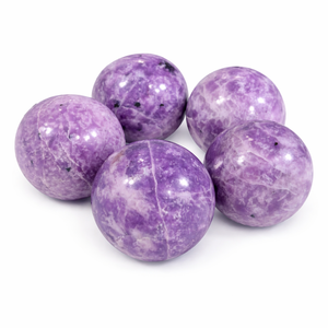 Esfera de Lepidolita Natural Chakralume, Bola de Cristal Púrpura, Piedra Curativa para Reiki, Meditación, Energía del Amor, Decoración Feng Shui - Product Image 1