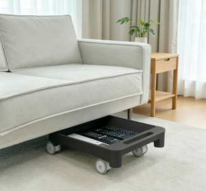 Plateau de rangement roulant sous le lit avec roulettes, lot de 2, tiroir organisateur mobile pour placard, conteneur gain de place - Product Image 5