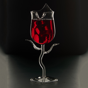 Juego de Copas de Vino Tinto de Cristal con Diseño de Diamantes, Cristalería Artesanal India, Colección Elegante para el Hogar y Bar, Precio al por Mayor Premium - Product Image 6