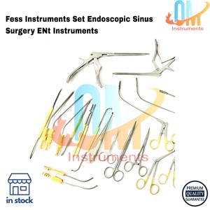 Kit d'instruments chirurgicaux ORL pour la chirurgie endoscopique des sinus (FESS), en acier inoxydable de qualité médicale, réutilisable, haute performance - Product Image 4