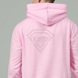 เสื้อฮู้ดปักลายดอกไม้สีชมพูสำหรับผู้ชาย ผ้าฝ้ายฟลีซหนานุ่ม สไตล์สตรีทแวร์ ยูนิเซ็กส์ จากผู้ผลิต OEM - Product Image 6