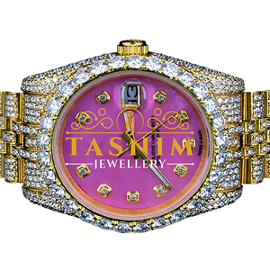 Montre analogique pour femme de qualité VVS, 39 mm, 20 mm, en acier inoxydable, plaqué or jaune, mouvement à quartz, verre de qualité, style business et mode - Product Image 1