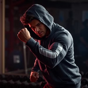 เสื้อฮู้ดออกกำลังกายแขนสั้น น้ำหนักเบา ระบายอากาศได้ดี ผลิตจากผ้าฝ้ายฟลีซ พร้อมบริการรับผลิตแบบ OEM ODM - Product Image 6