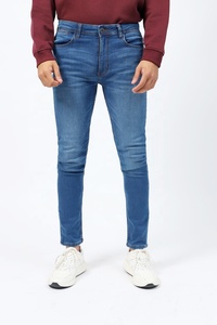 Pantalones Vaqueros Super Skinny para Hombre al por Mayor, de Alta Elasticidad, Ajustados, Casuales, en Azul y Negro, Estilo Lápiz, a la Moda - Product Image 3