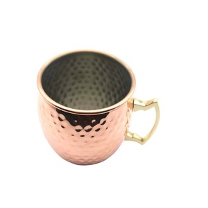 Support élégant pour tasses à café en acier inoxydable et cuivre à double paroi, isolation supérieure, anti-fuite, compatible lave-vaisselle, luxe intemporel - Product Image 4