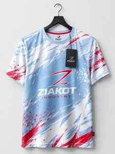 เสื้อยืด ZIAKOT รุ่นใหม่ ออกแบบเองได้ สีเทา กรมท่า ส้ม สำหรับผู้ชาย เน้นประสิทธิภาพ - Product Image 2