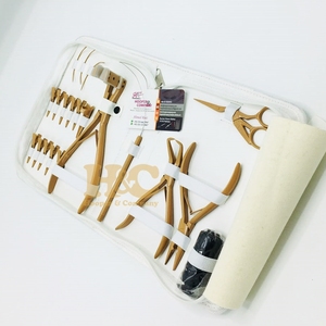 Nouvelle Tendance Kit d'Outils d'Extension de Cheveux en Acier Inoxydable et Métal Couleur Personnalisée, Pinces, Pinces Boucle, Rasoirs de Barbier, Aiguilles, Micro-Pinces - Product Image 2