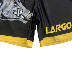 Pantalones Cortos de Muay Thai Personalizados OEM de Alta Calidad para Deportes de Combate, Diseño de Lobo, Poliéster Resistente - Product Image 4
