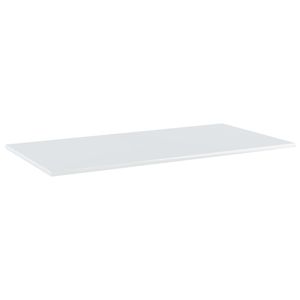 4 pezzi tavole da libreria in legno ingegnerizzato bianco lucido 39.4 librerie e librerie "x 19.7" x 0.6" - Product Image 2