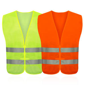 Custom Logo DTF Printed Cotton Multi Pocket High Visibility Reflective Safety Work <b>Vest</b> Breathable <b>Utility</b> Engineer Construction - Product Image 2