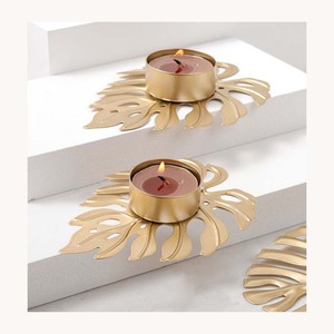 Modern Minimalist Gold Metal <b>Tealight</b> Candle Holder Elegant Fabulous Design <b>Tealight</b> Holder For Home Styling - Product Image 4
