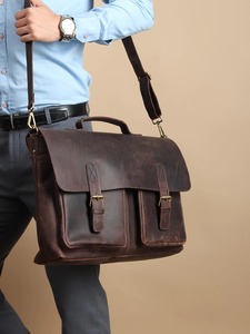 Top Demanded Urban Leather Messenger <b>Bag</b> for City Travel Laptop Carry Office <b>Work</b> Daily Commute Use Available for Sale - Product Image 4