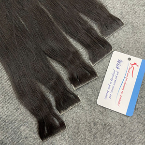 ผมต่อแบบเทปอินเวียดนามพรีเมียม ผมตรงธรรมชาติ 100% ผมแท้แบบ Double Drawn ขายส่ง OEM ODM - Product Image 1