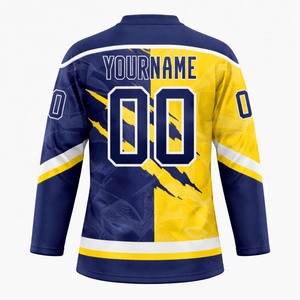 เสื้อฮอกกี้น้ำแข็งแบบใหม่ปี 2026 สไตล์ OEM ผลิตตามสั่งสำหรับนักกีฬามืออาชีพ ผ้าโพลีเอสเตอร์ ระบายอากาศได้ดี แห้งเร็ว คุณภาพสูง น้ำหนัก 220 กรัม สำหรับทุกเพศ - Product Image 2