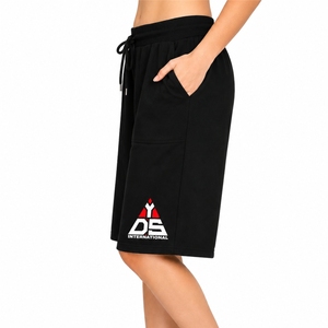 Shorts Largos Casuales para Mujer, de Algodón, para Gimnasio o Descanso, con Bolsillos, Cintura Elástica, Secado Rápido, Transpirables, Cómodos, Personalizables - Product Image 3