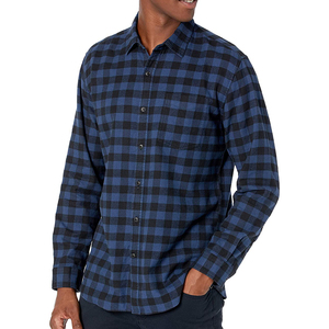 Chemise en flanelle 100 % coton de haute qualité pour homme, nouveau design, manches longues, à carreaux, teinte en fil, respirante, automne - Product Image 3