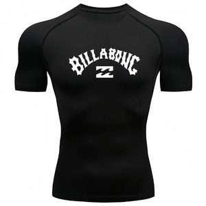 เสื้อรัดกล้ามเนื้อ MMA แบบสั่งทำโลโก้ได้ สำหรับ No Gi Grappling Jiu Jitsu BJJ แขนสั้น บริการ OEM - Product Image 4