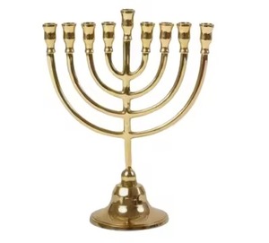 Exclusive Interior Accent Metal 7 Arms Menorah Candle Holder Elegant Candelabra <b>Table</b> Centerpiece Home Decor - Product Image 3