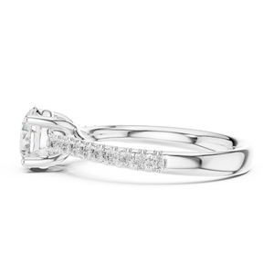 Anillo Solitario Aries Jewel con Diamante Cultivado en Laboratorio de 1 Quilate, Oro Sólido de 14K, Corte Brillante Redondo, para Uso Diario, Boda, Estilo Clásico - Product Image 3