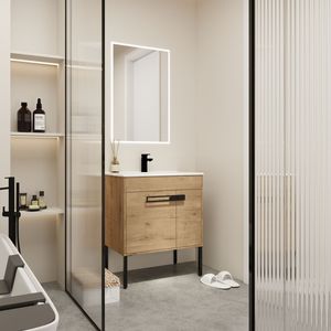 Mobile Bagno Sospeso da 30 Pollici con Lavabo, Design Flottante, 30*18 00330IMO 1 (Imballaggio KD) - Product Image 3