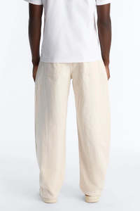 Pantalones Harem de Pana Crema para Hombre, Corte Holgado, Estilo Casual para Otoño - Product Image 2