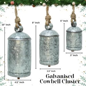 Campana Colgante Navideña de Metal con Encanto Vintage para Decoración Festiva Navideña - Product Image 2
