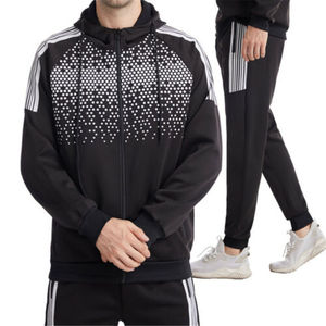Custom Men's Sublimation Print Tracksuit Full <b>Zip</b> <b>Hooded</b> Sportswear Set Breathable Gym Training Suit Pattern Joggers Sweatpants - Product Image 5