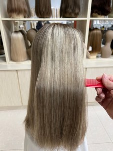 Perruques chinoises en gros, lisses, sans colle, pré-épilées, en cheveux humains vierges bruts, transparentes HD pour perruques Lace Front - Product Image 6