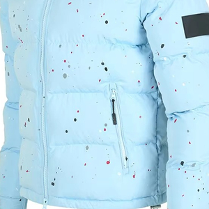 Mens Winter Lightweight Puffer Jacket Water Resistant Windproof Stand Collar Zipper Warm Outdoor Insulated <b>Coat</b> - Product Image 6