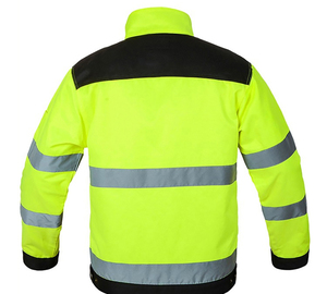 Custom ANSI Class 1 Safety <b>Jacket</b> Hi Vis Reflective Protection LED Flash Waterproof Winter Outdoor Workwear-Custom Logo Color - Product Image 2